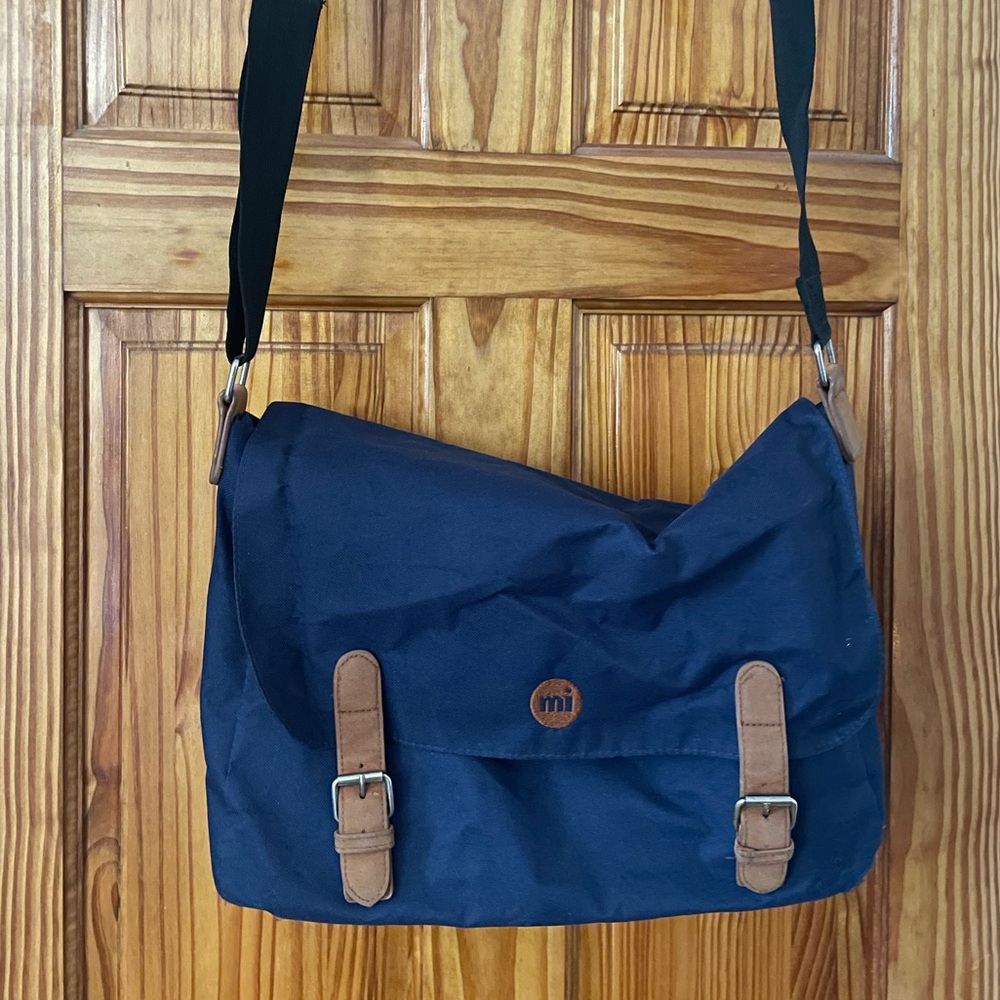 Blue messenger bag